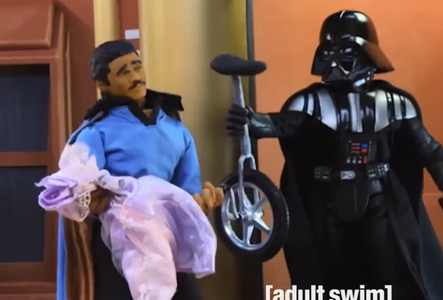 Darth Vader imposing onerous conditions on Lando, like expectations on what makes his novel good.